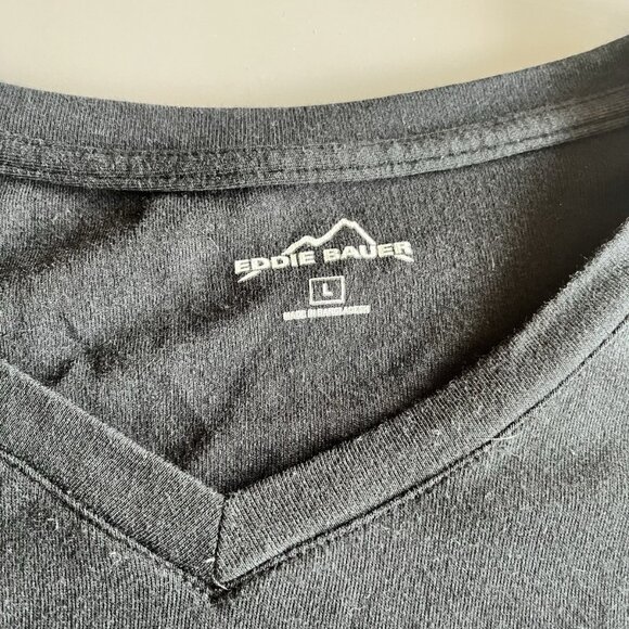 Eddie Bauer Women’s Large Dark Grey Long Sleeve Shirt - Picture 2 of 3